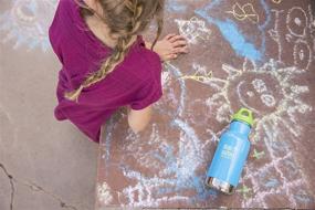 img 1 attached to 💧 Stay Hydrated with Klean Kanteen Kid Kanteen Classic Double Wall Vacuum Insulated Stainless Steel Kids Water Bottle: Leak Proof & Loop Cap Included