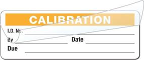 img 2 attached to Calibration Labels - Self Laminating With Spiral Bound Cover (Orange)