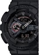 мужские часы g-shock gd110mb black: прочный аксессуар с изящным дизайном. логотип