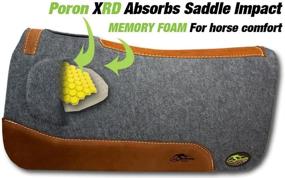 img 3 attached to 🐴 1-Inch Southwestern Equine OrthoRide Correction Saddle Pad - Made in USA