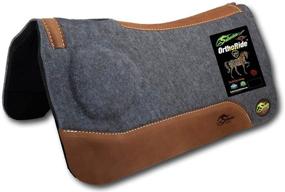 img 4 attached to 🐴 1-Inch Southwestern Equine OrthoRide Correction Saddle Pad - Made in USA