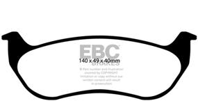 img 1 attached to 🚗 Улучшите производительность с тормозами EBC Brakes DP41673R Yellowstuff Street and Track Brake Pad.