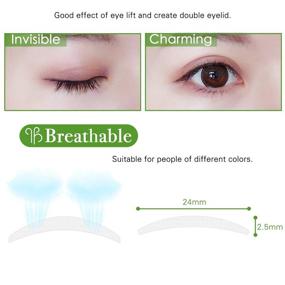 img 2 attached to 👁️ Invisible Slim Eyelid Tapes: 600pcs/300 Pairs, Medical-use Fiber Strips for Instant Lift, Surgery-Free Eye Lid Transformation! Ideal for Hooded, Droopy, Uneven, Mono-eyelids