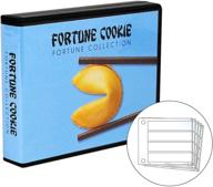 fortune cookie fortune collection case - 10 page blue holder for up to 40 fortunes logo