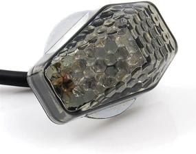 img 3 attached to 🏍️ Универсальный мотоцикл спорт уличные гонки Байк Flush Mount Smoke Blinker Light с 15 желтыми светодиодными указателями поворота