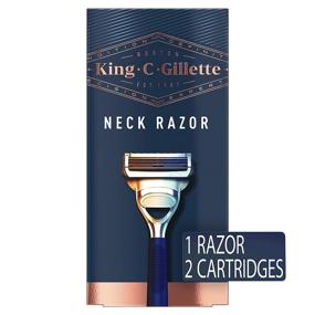 img 3 attached to Neck Razor by King C. Gillette, Handle with 2 Blade Refills