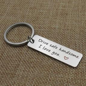img 2 attached to Stylish & Durable Valentines Stainless Steel Trucker Keychain