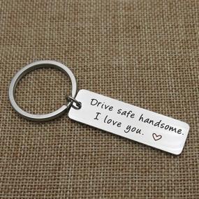 img 3 attached to Stylish & Durable Valentines Stainless Steel Trucker Keychain