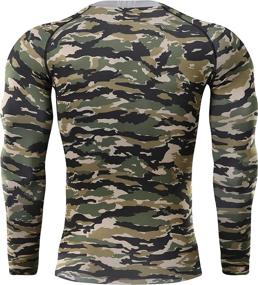 img 2 attached to 🏋️ Nooz Men's Cool Dry Compression Long Sleeve Baselayer T-Shirts for Optimal Performance