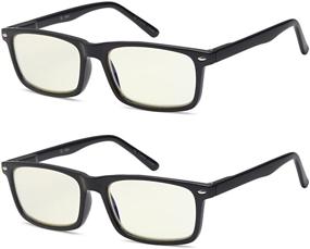 img 4 attached to 👓 Enhanced Gaming Experience with Blue Light Blocking Computer Glasses - 2 Pack
