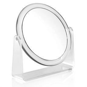 img 1 attached to 🔎 Karina 10X Round Dual-Sided 6.25-inch Vanity Mirror (10X Magnification & Regular)
