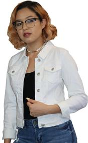 img 2 attached to 🧥 Wax Women's Basic Button Jacket - Women's Clothing for Coats, Jackets, and Vests