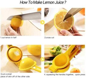 img 1 attached to 🍋 MOTZU Premium Metal Lemon Lime Squeezer: Extract Maximum Juice | Manual Citrus Juicer for Effortless Juice Extraction | Hand Fruit Juicer Kitchen Tool | Dishwasher Safe