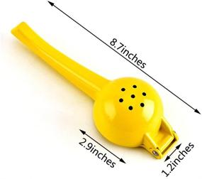 img 2 attached to 🍋 MOTZU Premium Metal Lemon Lime Squeezer: Extract Maximum Juice | Manual Citrus Juicer for Effortless Juice Extraction | Hand Fruit Juicer Kitchen Tool | Dishwasher Safe