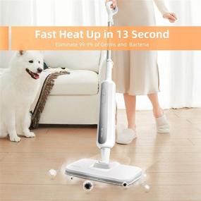 img 3 attached to 2-in-1 MOVA Steam Mop Cleaner with Detachable Handheld Steamer for Hardwood, Tile, Marble, Kitchen - Multi-Function Floor Cleaning Tools for Home