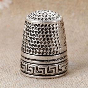 img 3 attached to 10PCS Vintage Sewing Thimbles: Metal Finger Protectors for DIY Sewing Tools & Accessories