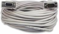 🔌 ycs basics 50-foot male/female extension cable for serial / rs232 9-pin db9 connection логотип