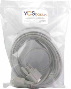 img 1 attached to 🔌 YCS Basics 50-Foot Male/Female Extension Cable for Serial / RS232 9-Pin DB9 Connection