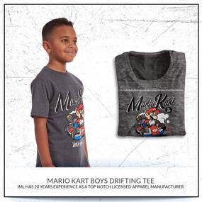 img 1 attached to 🏎️ Race into Style with Mario Kart Boys Drifting Charcoal Boys' Clothing: Ultimate Fashion for Young Speedsters