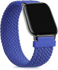 img 2 attached to Kwmobile Nylon Watch Strap Compatible With Huami Amazfit GTS/GTS 2-2X Fitness Tracker Replacement Wristband Bracelet With Clasp