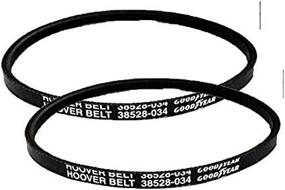 img 1 attached to 🔌 Hoover Vacuum Cleaner Belts Part Number 38528034: 2 Belts for Optimal Cleaning Power