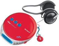 🎧 red sony d-ej360 psyc cd walkman: robust portable music player for enhanced listening experience logo