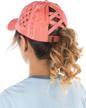 criss womens baseball distressed ponytail outdoor recreation logo