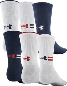 img 3 attached to 🧦 Under Armour Men's Essential Crew Sock Set - 6 Pairs