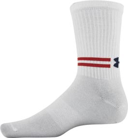 img 1 attached to 🧦 Under Armour Men's Essential Crew Sock Set - 6 Pairs