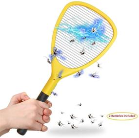 img 1 attached to Powerful Electric Fly Swatter Racket: Ultimate 💥 Bug Zapper and Mosquito Killer with High Voltage