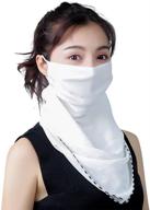 🧣 solforis fashion face scarf mask: printed cool lightweight summer protection scarf bandana with uv protection for outdoor activities logo