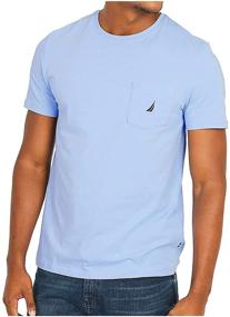 img 1 attached to Футболка с карманом на рукаве Nautica Men's Solid Sleeve Pocket T-Shirt - Одежда для футболок и майек