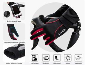 img 3 attached to 🧤 Windproof Bike Bicycle Motorcycle Gloves with Santic Gel Pads - Unisex Design