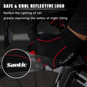 img 2 attached to 🧤 Windproof Bike Bicycle Motorcycle Gloves with Santic Gel Pads - Unisex Design