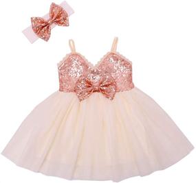 img 4 attached to 👗 Stunning Cilucu Baby Girl Sequin Tutu Dress for Kids Wedding - Flower Girl & Princess Dress