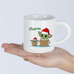 img 2 attached to Grogu The Child Coffee Cocoa Marshmallow Mug - 6OZ Christmas Movie Watching Espresso Cup, Perfect Holiday and Birthday Party Gift for Kids, Boys, and Girls