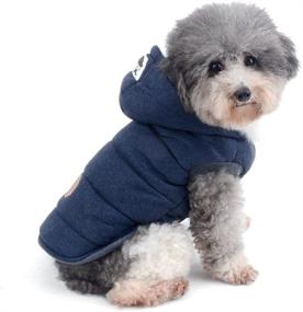 img 4 attached to Ranphy Winter Padded Dog Vest Coat Hoodies Cat Puppy Cold Weather Coats Jacket 🐶 for Small Dog Under 20lbs (Size Runs Small One to Two Sizes Smaller Than US Size)