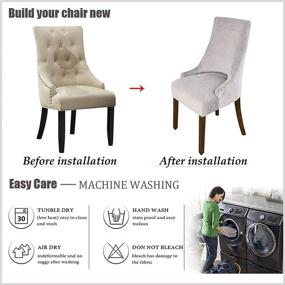 img 3 attached to BOGUANG Wingback Slipcovers Reusable Washable Food Service Equipment & Supplies