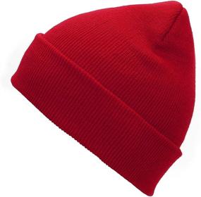 img 4 attached to Unisex Century Star Black Beanie Hat - Soft Winter Slouchy Beanies for Men and Women - Cuff Skull Cap Knit Hat