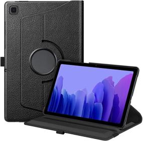 img 4 attached to 📱 Fintie Rotating Case for Samsung Galaxy Tab A7 10.4 2020 Model (SM-T500/T505/T507), High-Quality PU Leather 360° Swivel Stand Cover with Auto Sleep/Wake, Black