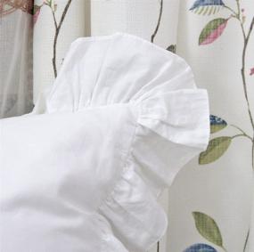 img 2 attached to 🛏️ Queen's House Set of 2 Euro Shams in Elegant White