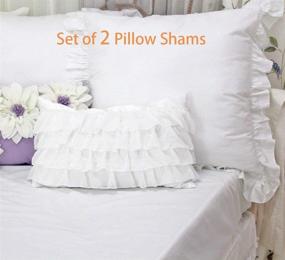 img 3 attached to 🛏️ Queen's House Set of 2 Euro Shams in Elegant White