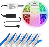 🌈 giderwel smart zigbee led controller kit with 16.4ft rgbww led strip lights | compatible with hue bridge | app control | rgb cold white warm white dimmable ambiance led lightstrip plus logo