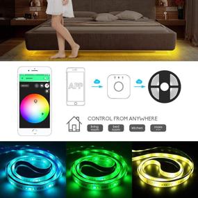 img 1 attached to 🌈 GIDERWEL Smart ZigBee LED Controller Kit with 16.4ft RGBWW LED Strip Lights | Compatible with Hue Bridge | APP Control | RGB Cold White Warm White Dimmable Ambiance LED LightStrip Plus