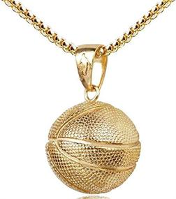 img 4 attached to AILUOR Fashion Basketball Necklace Stainless Boys' Jewelry