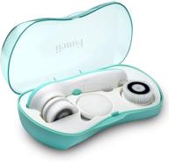 🧖 fancii waterproof facial cleansing spin brush set: complete face spa system with 3 exfoliating brush heads - advanced microdermabrasion for gentle exfoliation and deep scrubbing logo