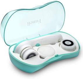 img 4 attached to 🧖 Fancii Waterproof Facial Cleansing Spin Brush Set: Complete Face Spa System with 3 Exfoliating Brush Heads - Advanced Microdermabrasion for Gentle Exfoliation and Deep Scrubbing