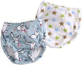 img 2 attached to 🩲 Ordinary Unisex Breathable Cotton Potty Training Underwear - 6-Pack of Reusable, Waterproof Toddler Pee Underpants