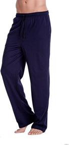 img 3 attached to CYZ Пижамные брюки из хлопкового джерси, угольного цвета, размер L.