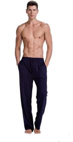 img 1 attached to CYZ Cotton Jersey Pajama Pants Charcoal L